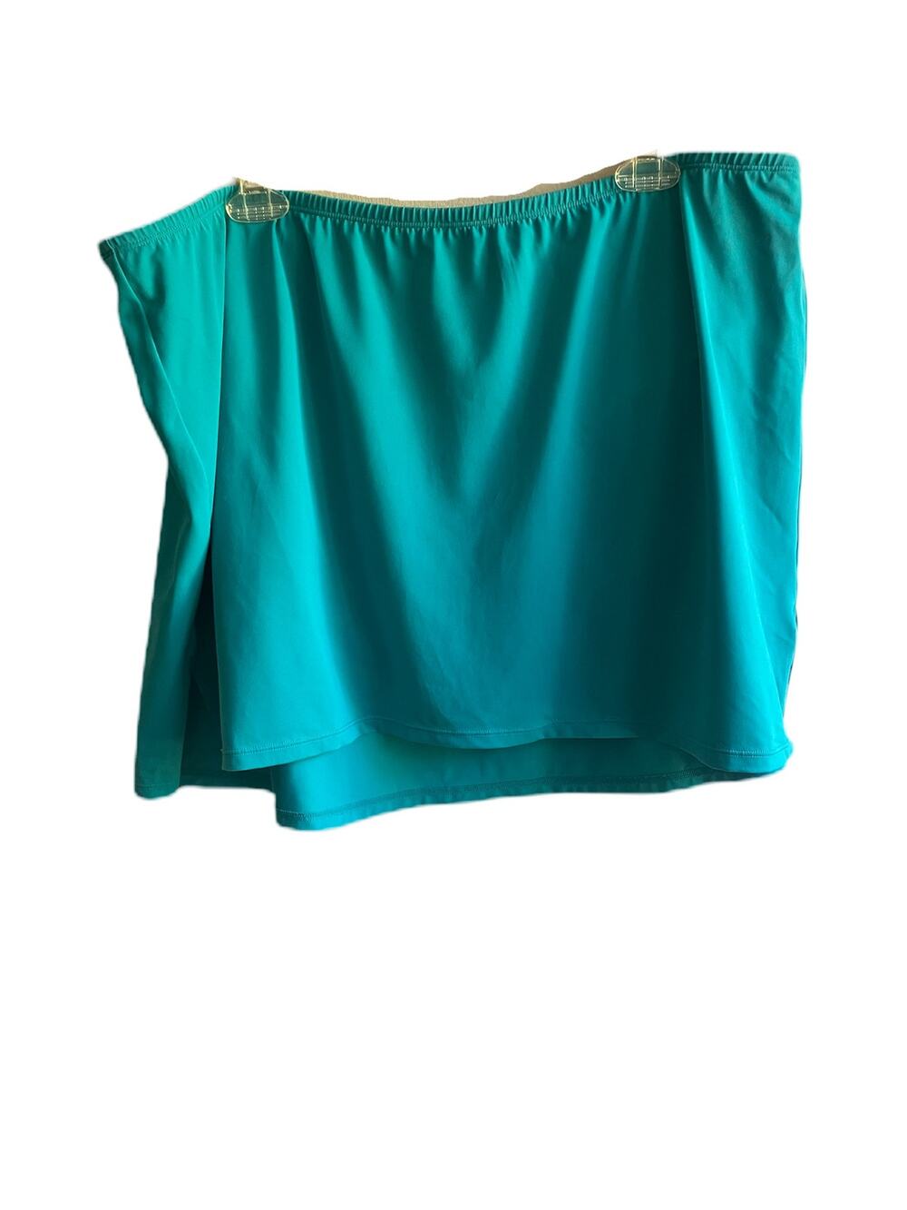 Lane Bryant Swim Skirt Size 20 Teal Blue Skirted Swimwear Bottoms